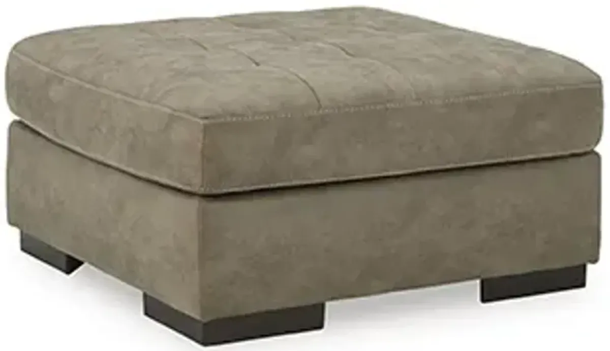 Maderla Oversized Accent Ottoman- Grey