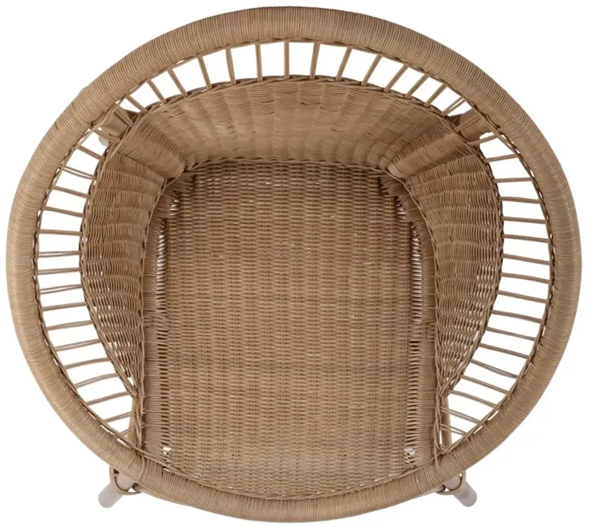 Butler Specialty Savannah  Woven Rattan Accent Chair, Natural
