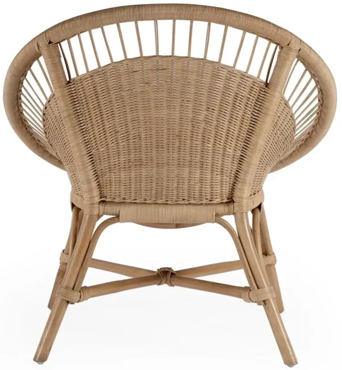 Butler Specialty Savannah  Woven Rattan Accent Chair, Natural