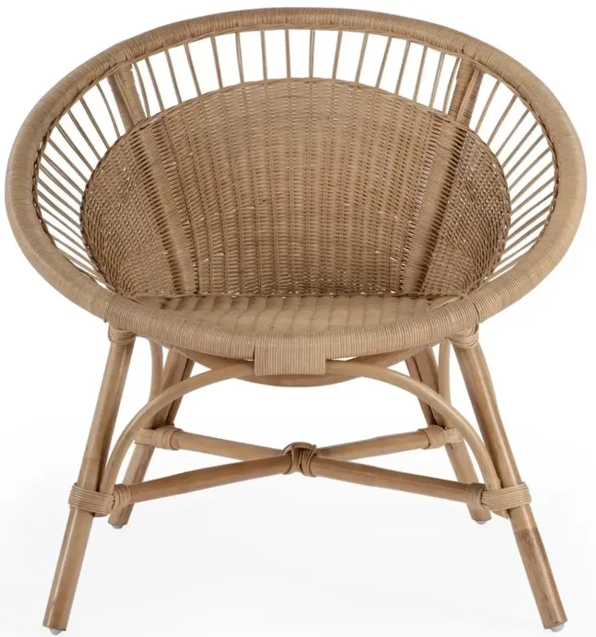 Butler Specialty Savannah  Woven Rattan Accent Chair, Natural