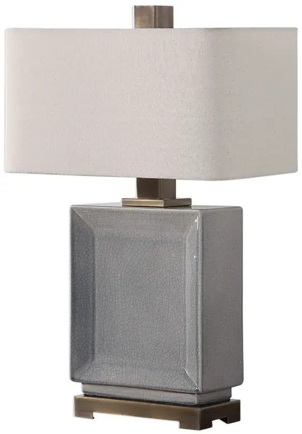 Uttermost Abbot Crackled Gray Table Lamp