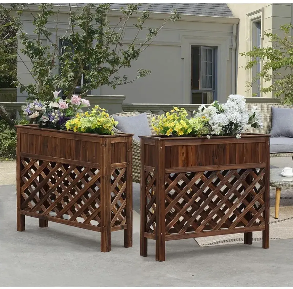 Convience Concept, Inc. Planters & Potts Large Raised Patio Planter