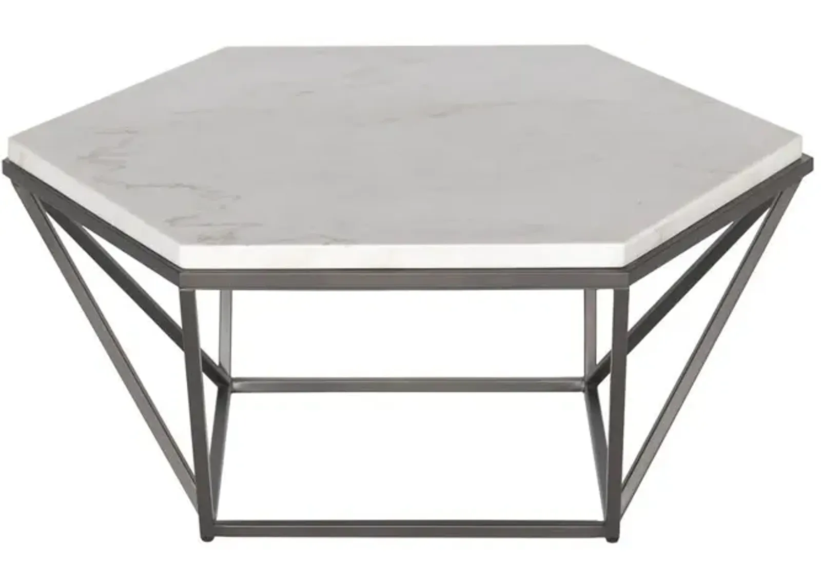 Corvus White Marble Top Cocktail Table