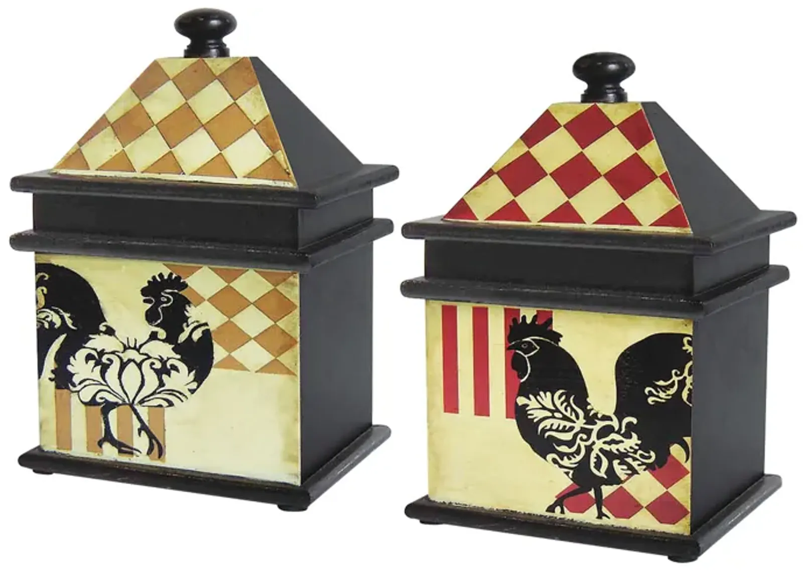 Harlequin Rooster Box