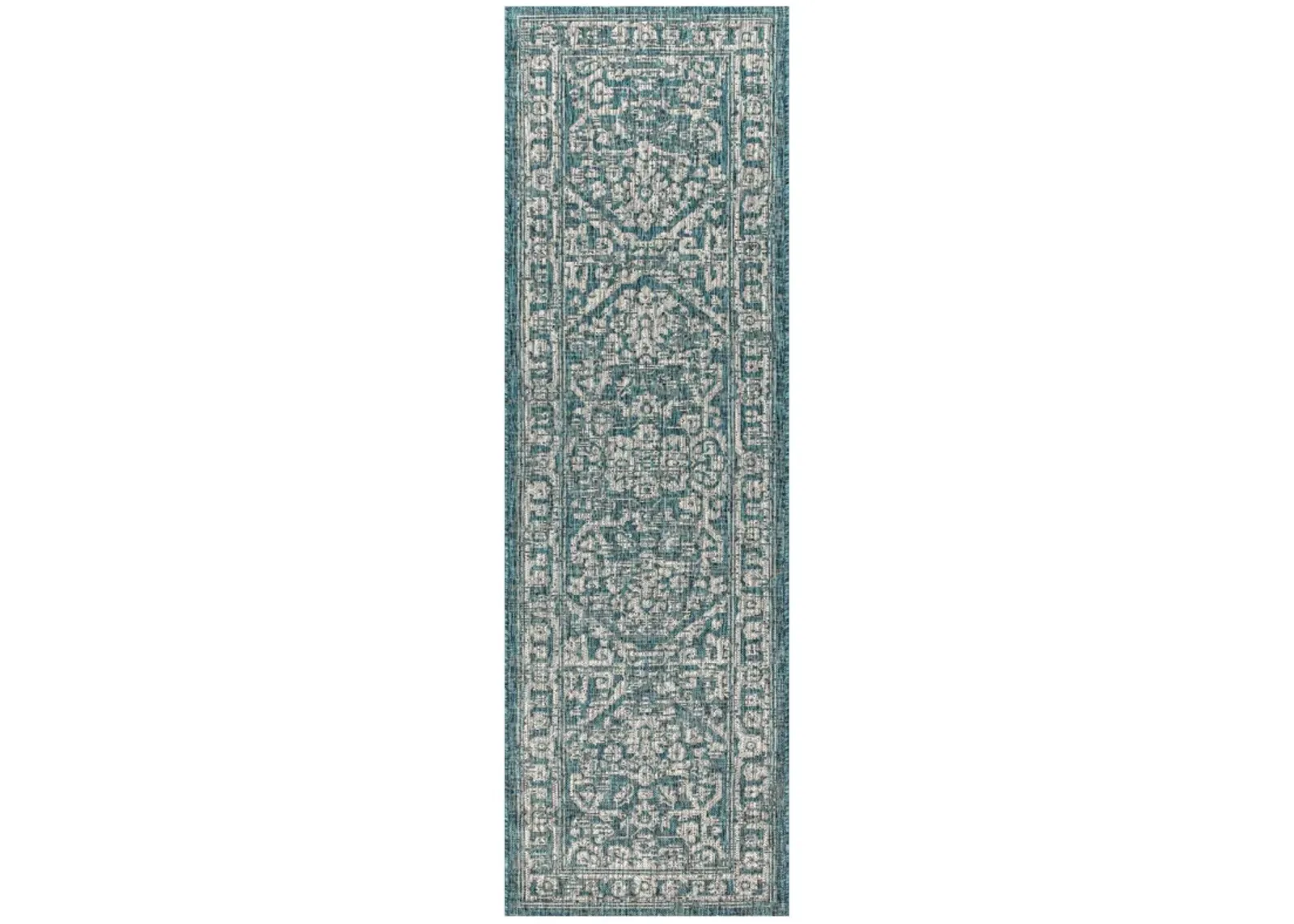 Malta Bohemian Medallion Textured Weave Indoor/Outdoor Area Rug