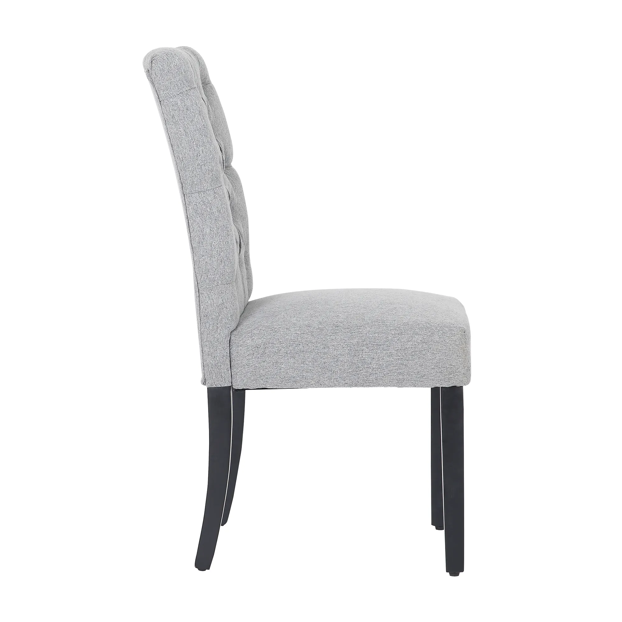 WestinTrends Upholstered Button Tufted Dining Chair (Set of 2)