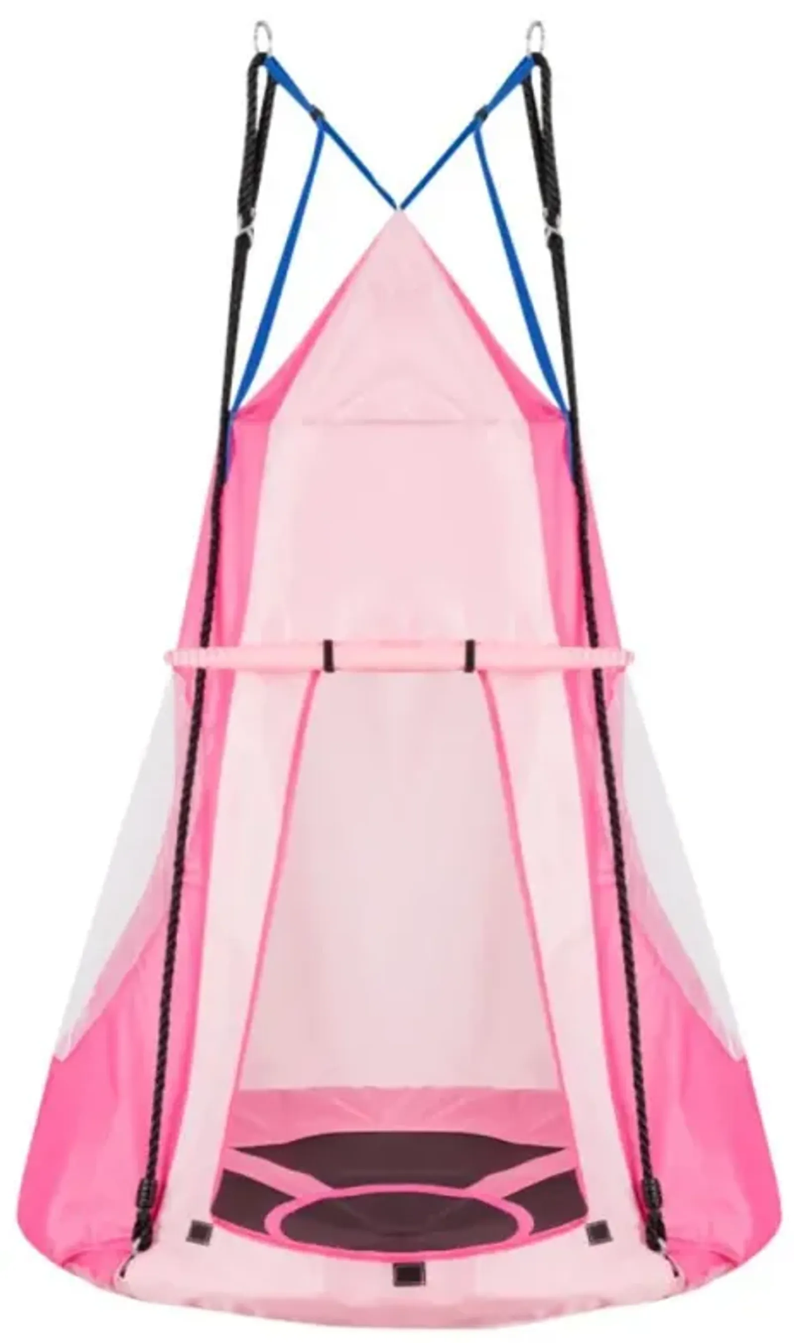 Hivvago 2-in-1 40 Inch Kids Hanging Chair Detachable Swing Tent