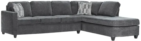 Coaster Co. of America Mccord Upholstered Track Arm Sectional Sofa Dark Grey