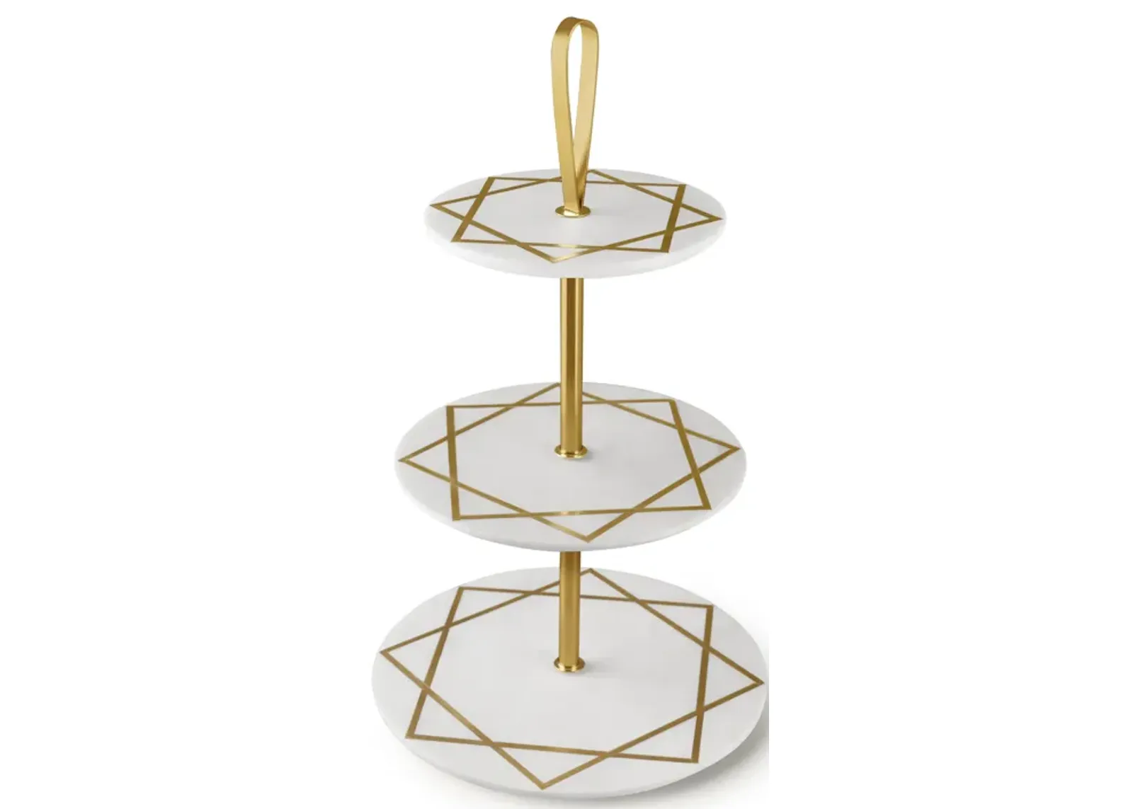 Marbella Three Tier Marble Cake Stand