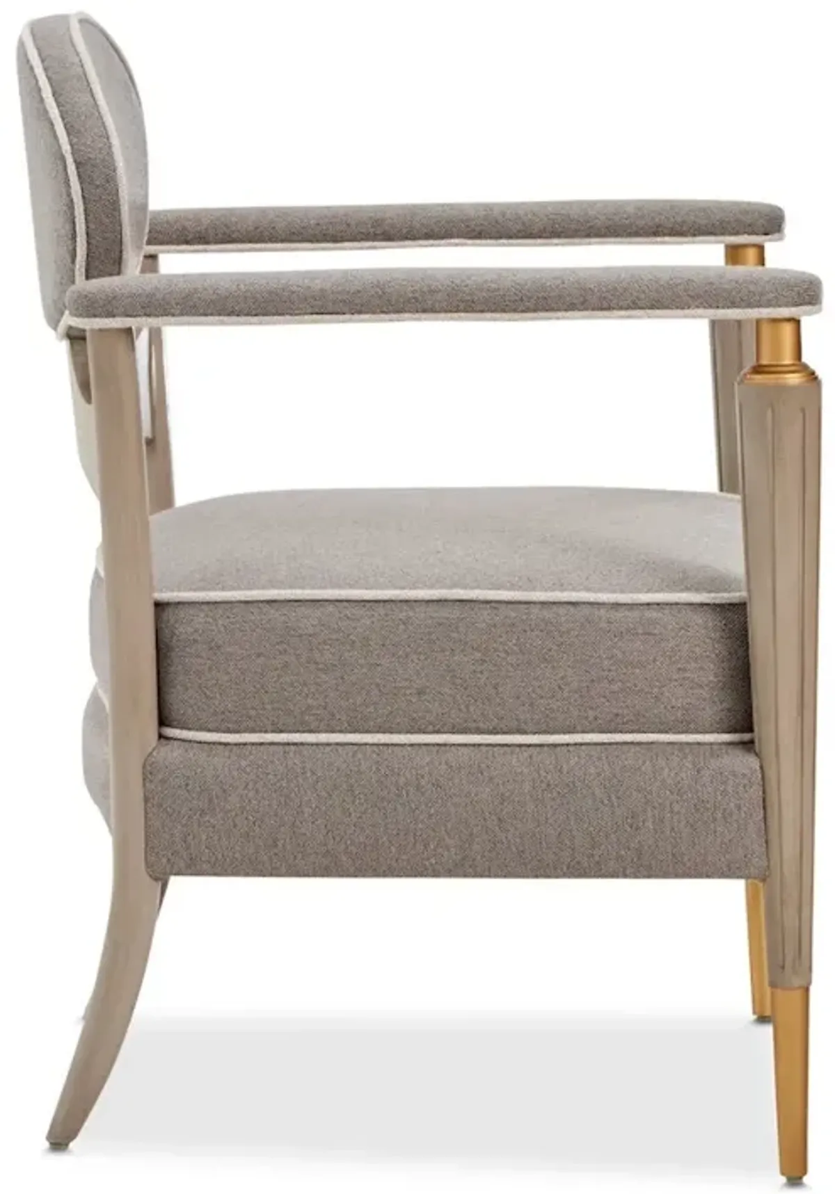 Michael Amini St. Charles Accent Chair - Dove Gray