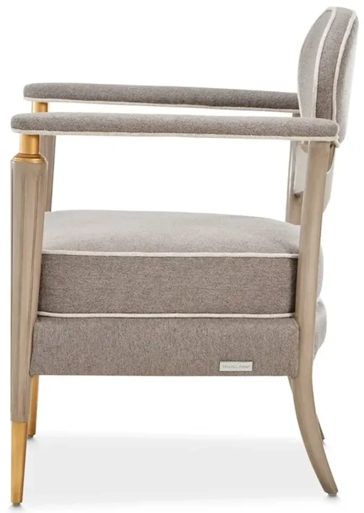 Michael Amini St. Charles Accent Chair - Dove Gray