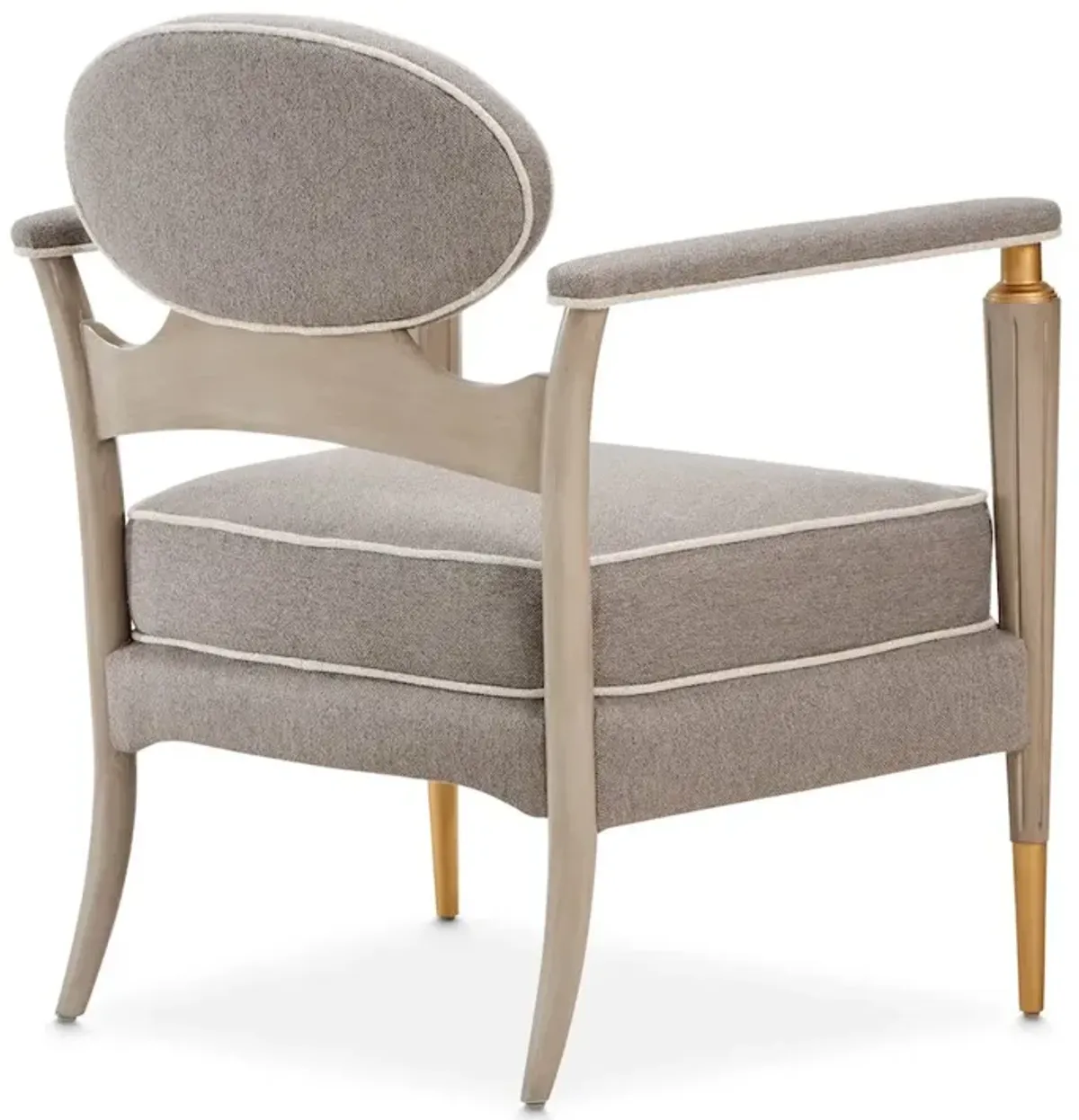 Michael Amini St. Charles Accent Chair - Dove Gray