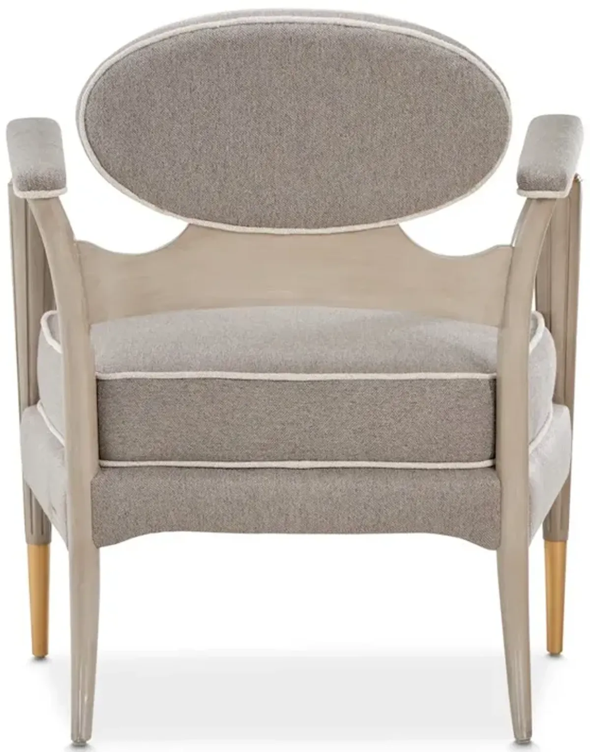 Michael Amini St. Charles Accent Chair - Dove Gray