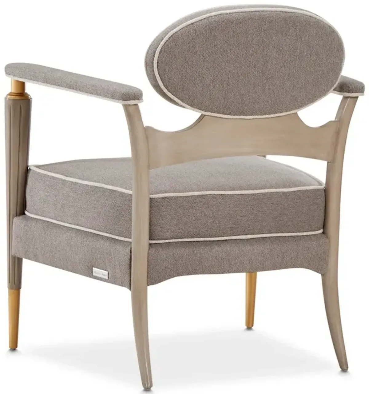 Michael Amini St. Charles Accent Chair - Dove Gray