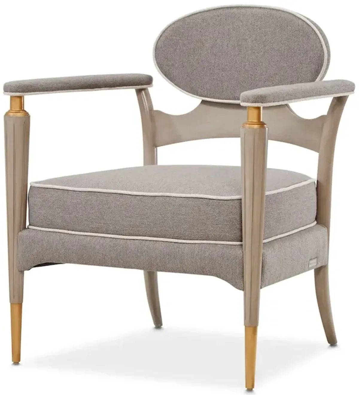 Michael Amini St. Charles Accent Chair - Dove Gray