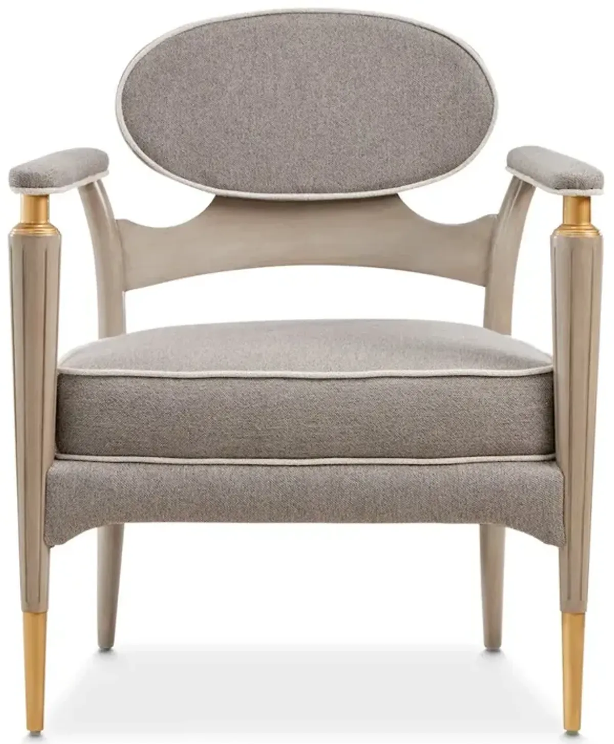 Michael Amini St. Charles Accent Chair - Dove Gray