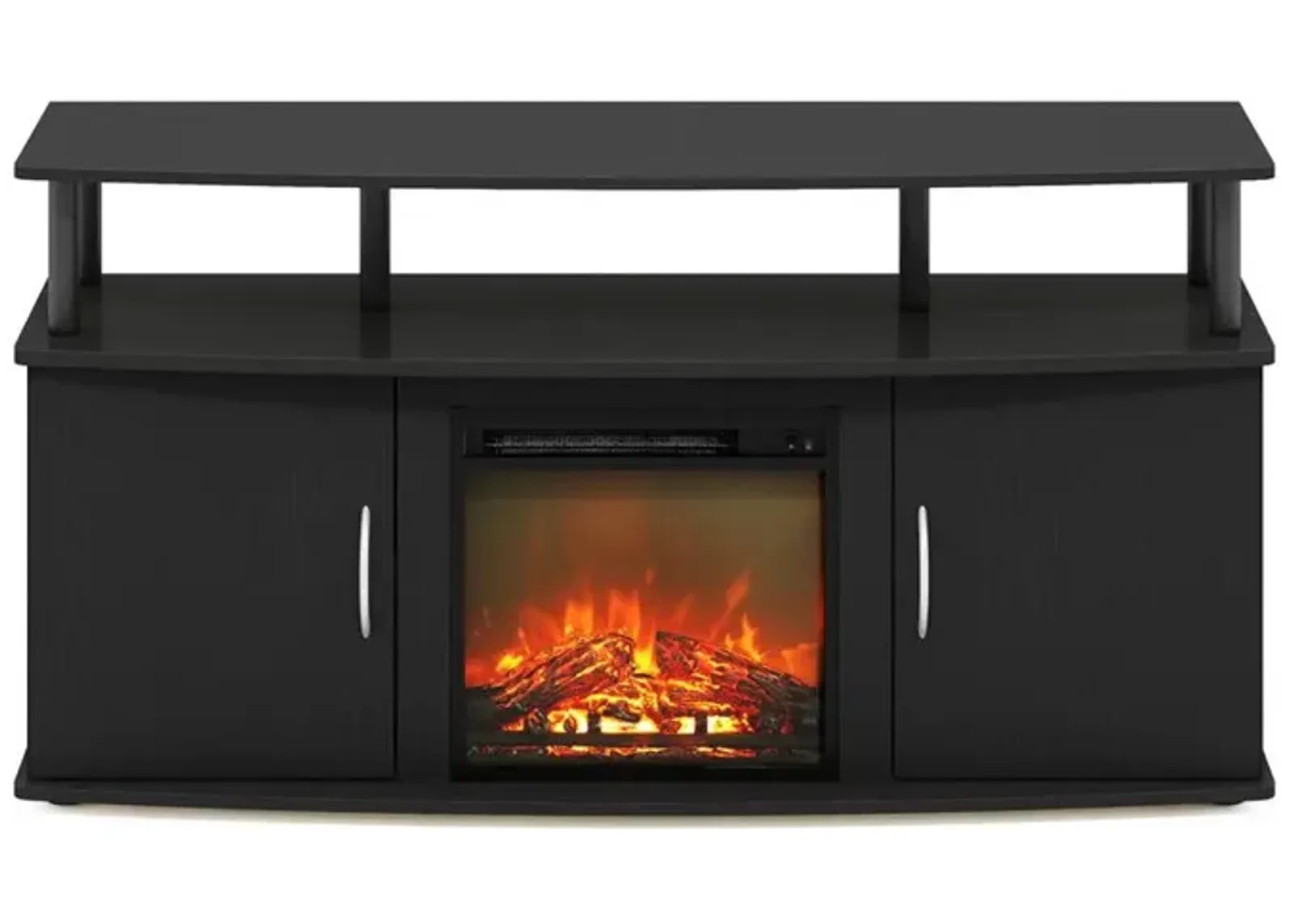 Fireplace Entertainment Center with Doors Storage Cabinet for TV up to 55 Inch