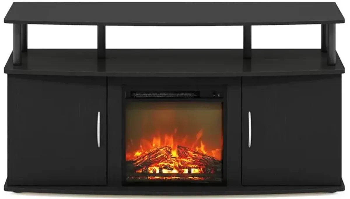 Fireplace Entertainment Center with Doors Storage Cabinet for TV up to 55 Inch