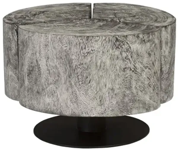 Clover 28" Coffee Table on Metal Base