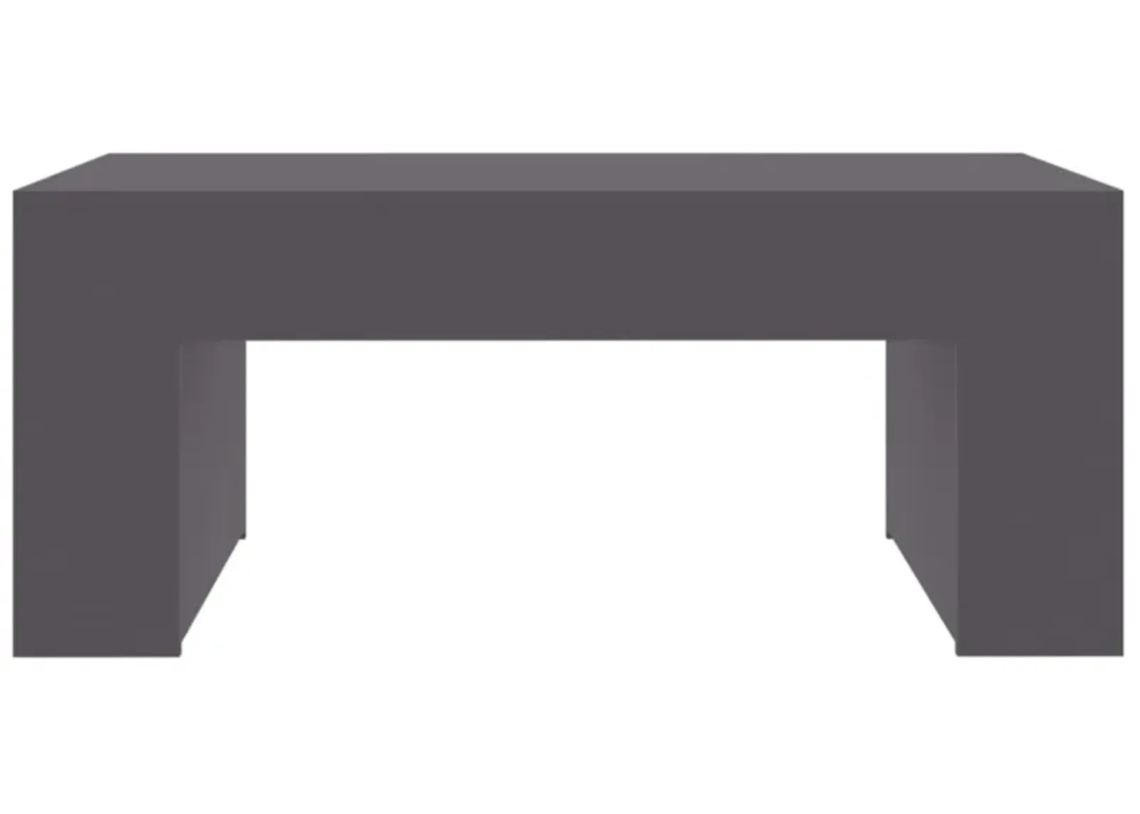 vidaXL Coffee Table Gray 39.4"x23.6"x16.5" Chipboard