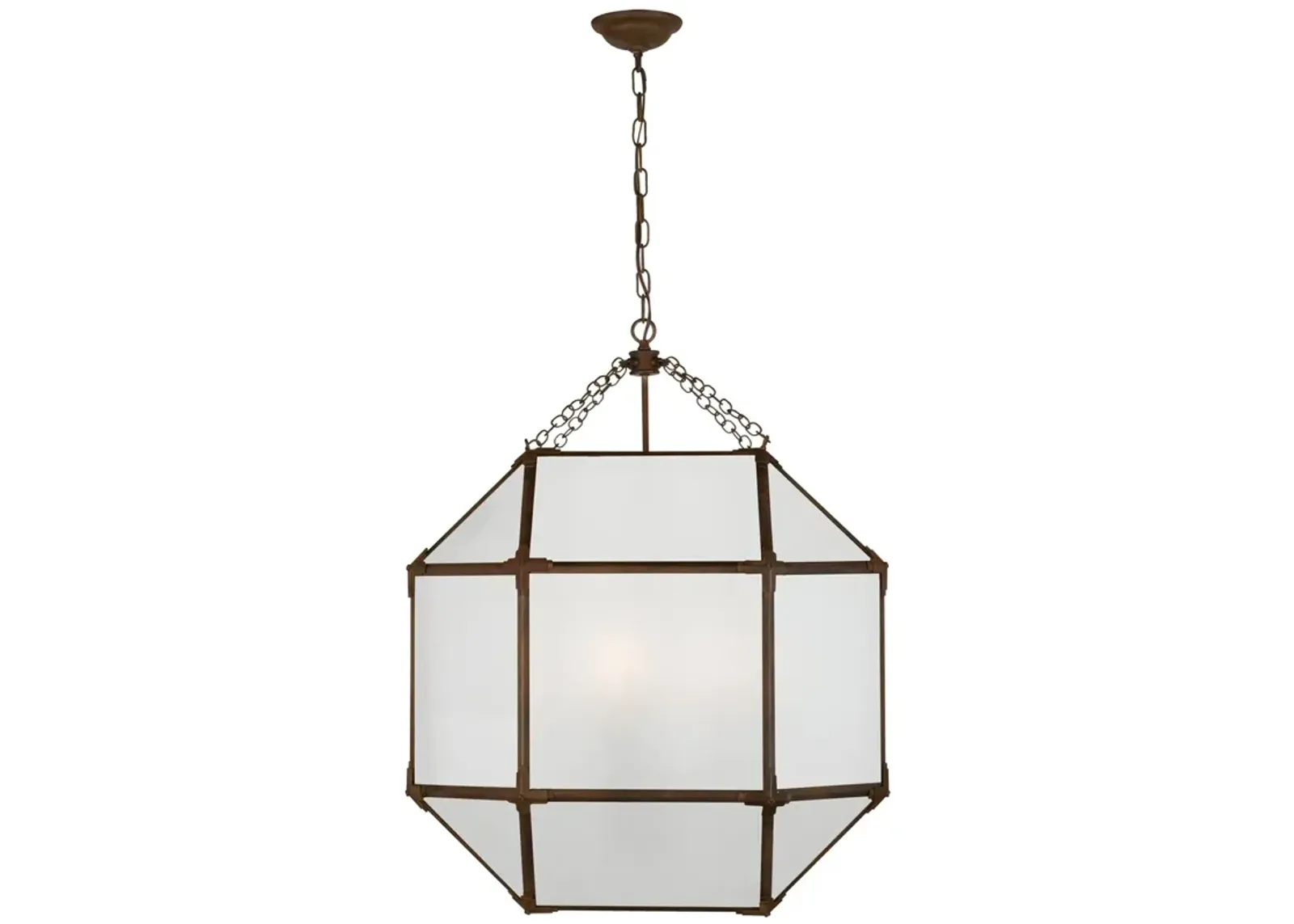 Morris Large Lantern with Frosted Glass