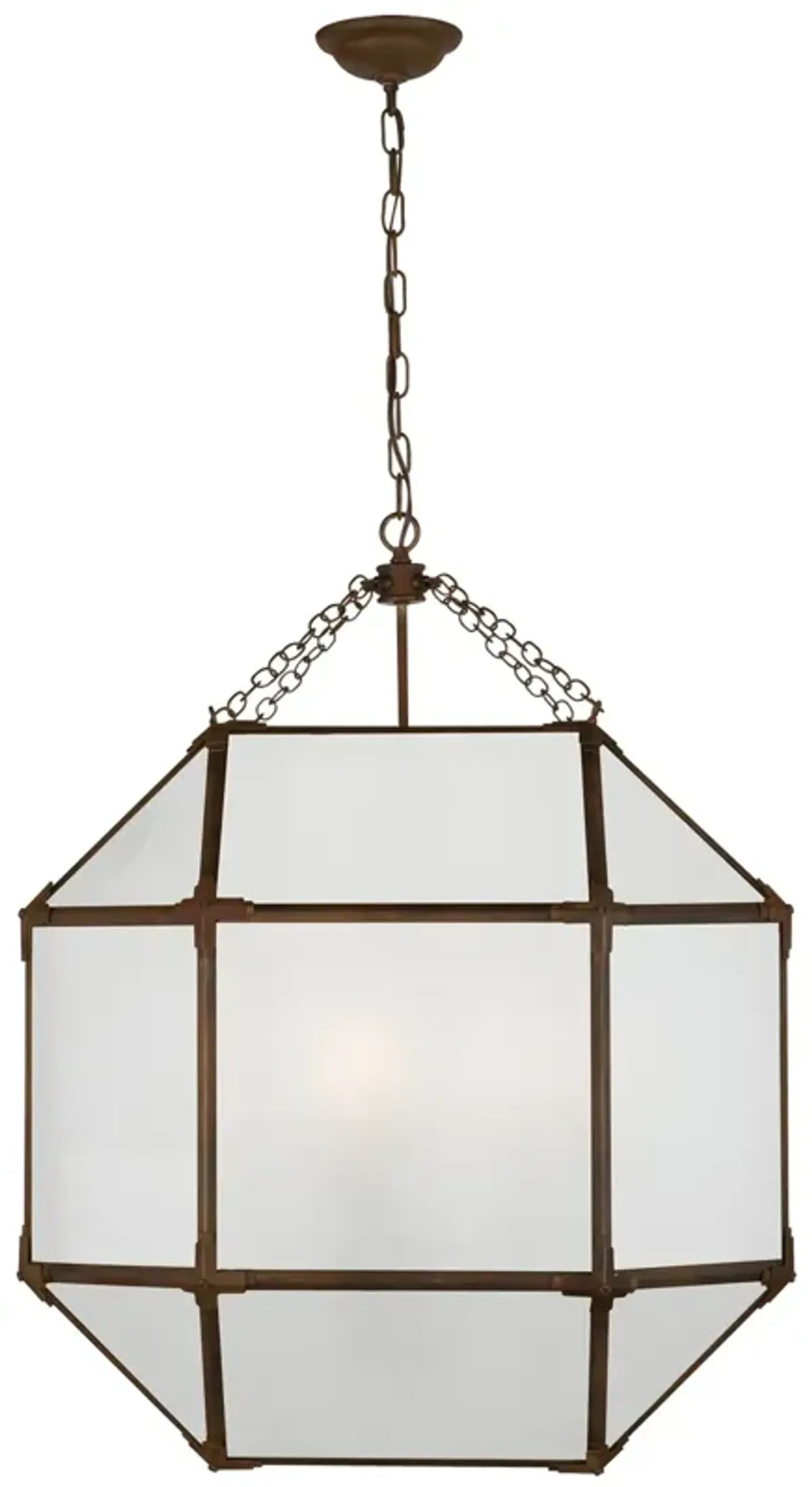 Morris Large Lantern with Frosted Glass