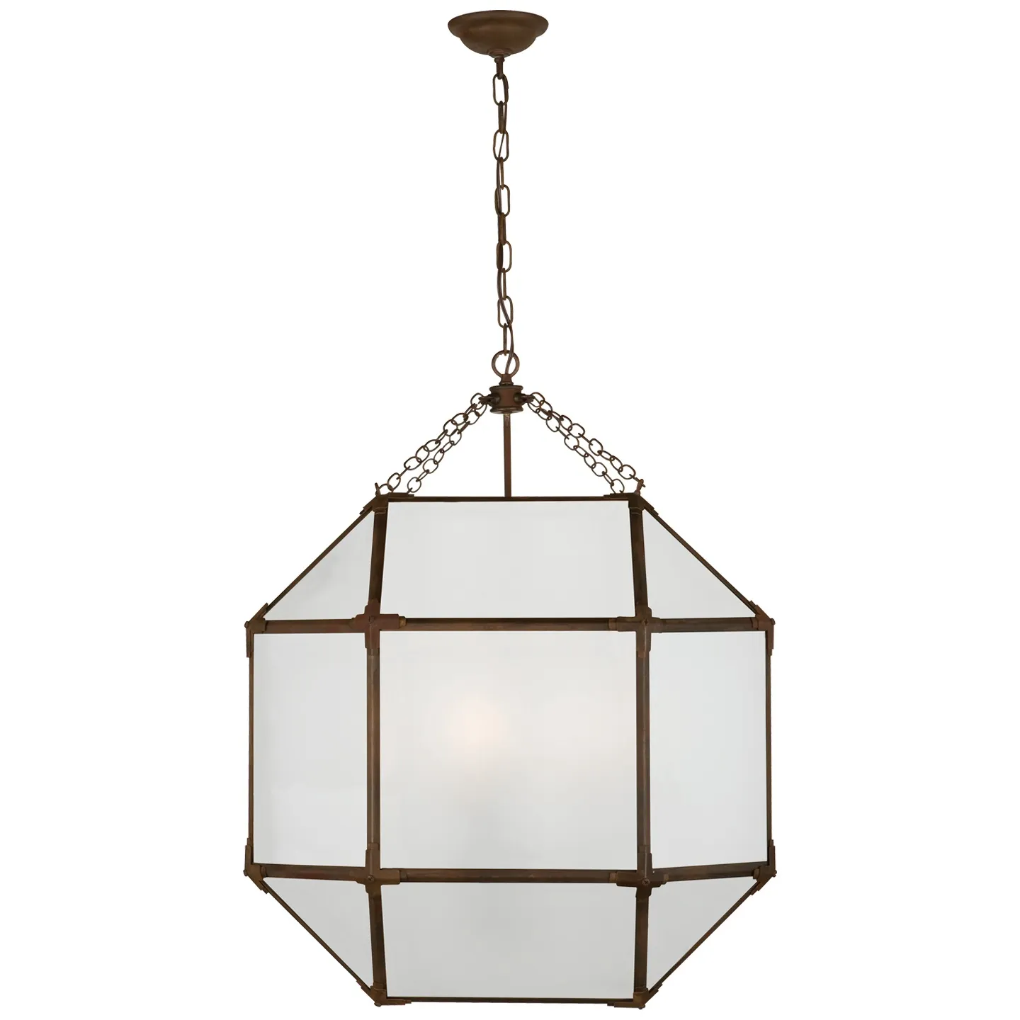 Morris Large Lantern with Frosted Glass