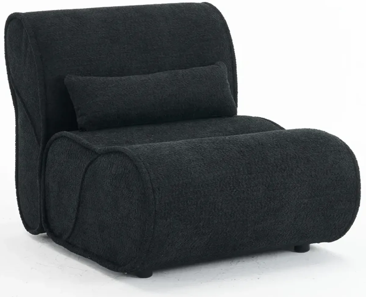 Merax Velvet Single Sofa Recliner Chair