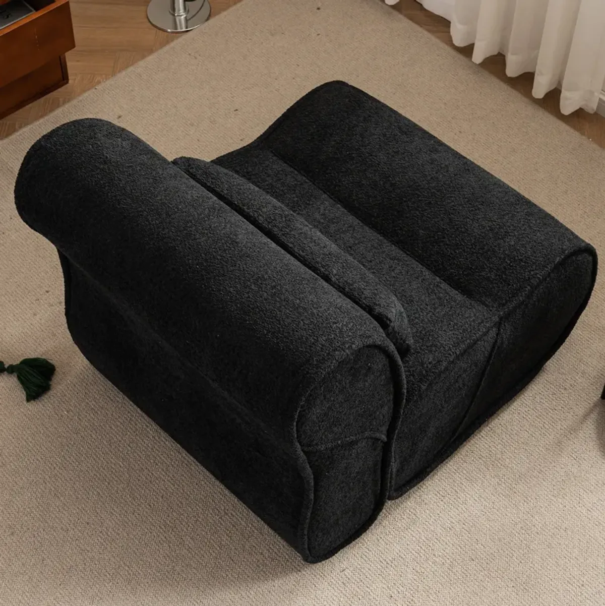 Merax Velvet Single Sofa Recliner Chair