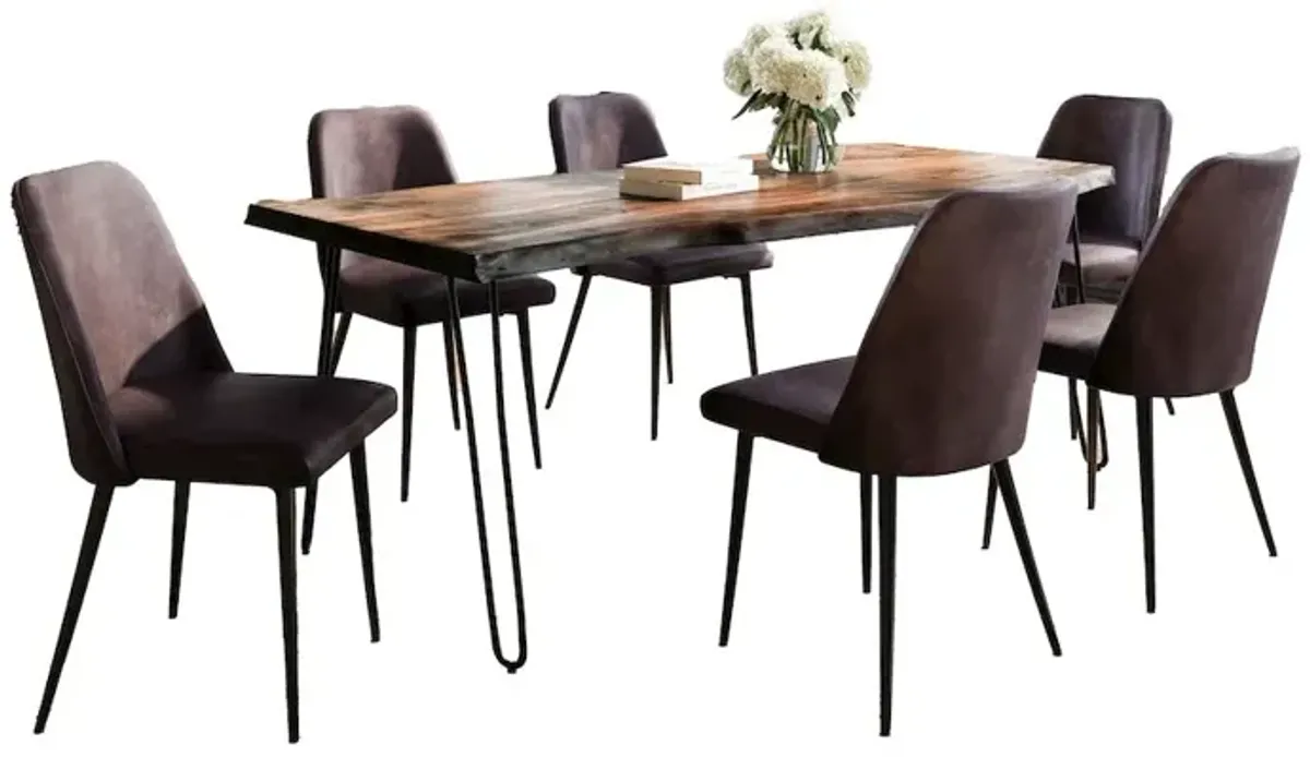 Jofran Nature's Edge Seven Piece Solid Acacia Dining Set