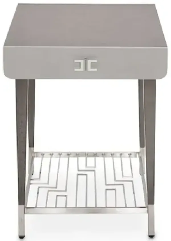Michael Amini Roxbury Park End Table - Slate