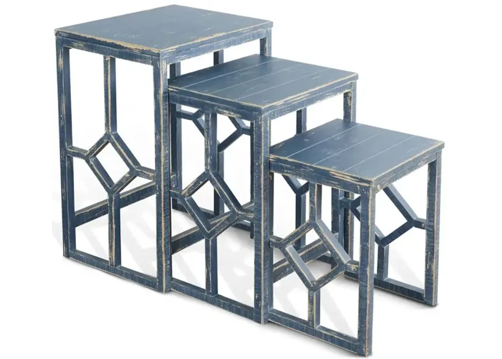 Sunny Designs Ocean Blue Nesting Table