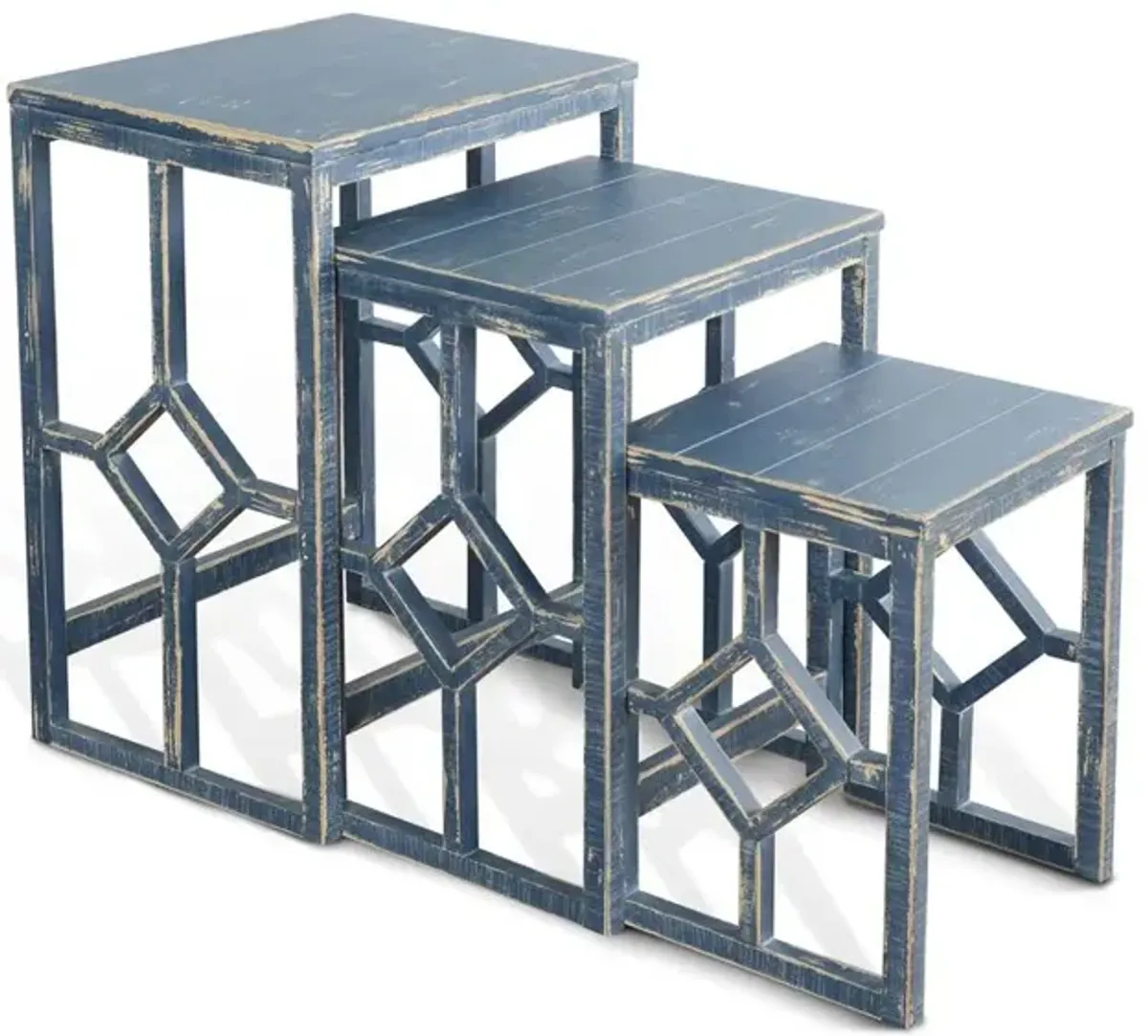 Sunny Designs Ocean Blue Nesting Table