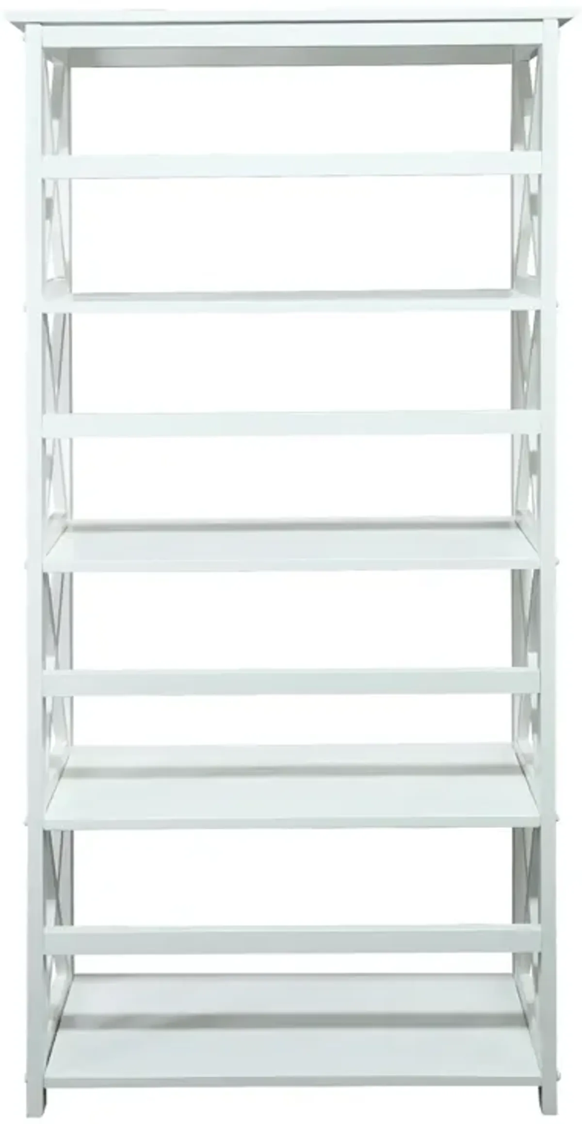 Casual Home Montego Bookcase, 5-Shelf, White,324-51