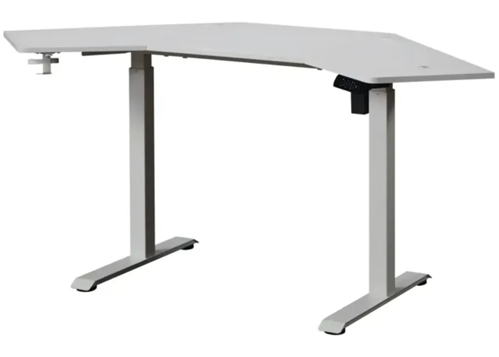 KOWO K314 Corner Electric Height Adjustable Standing Desk, White