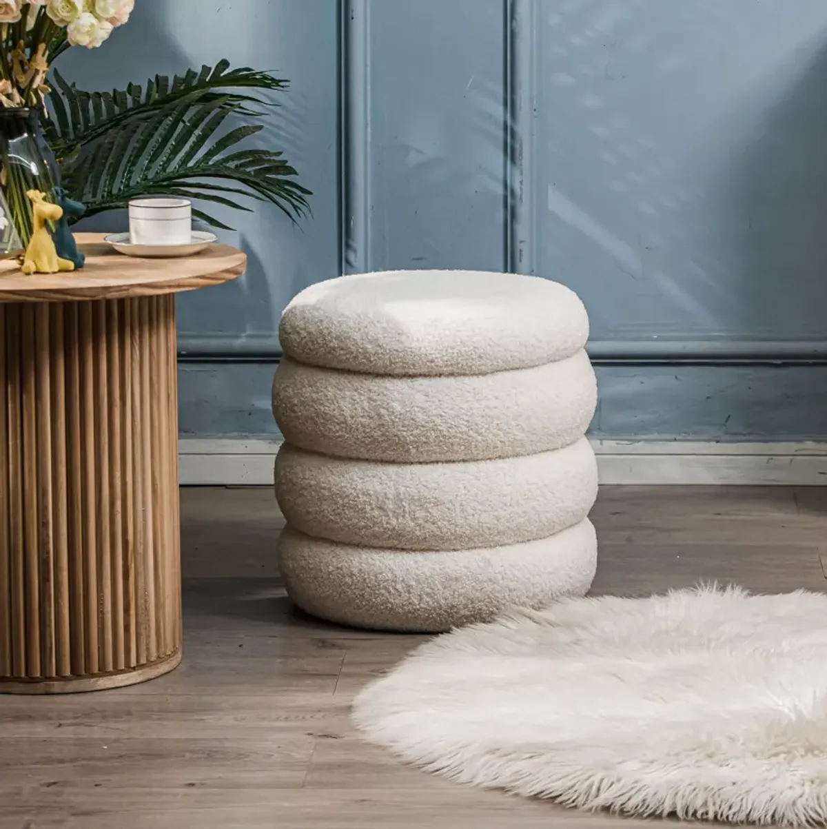 Scandinavian Living Room Pouf