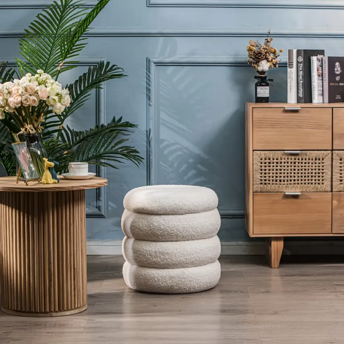 Scandinavian Living Room Pouf