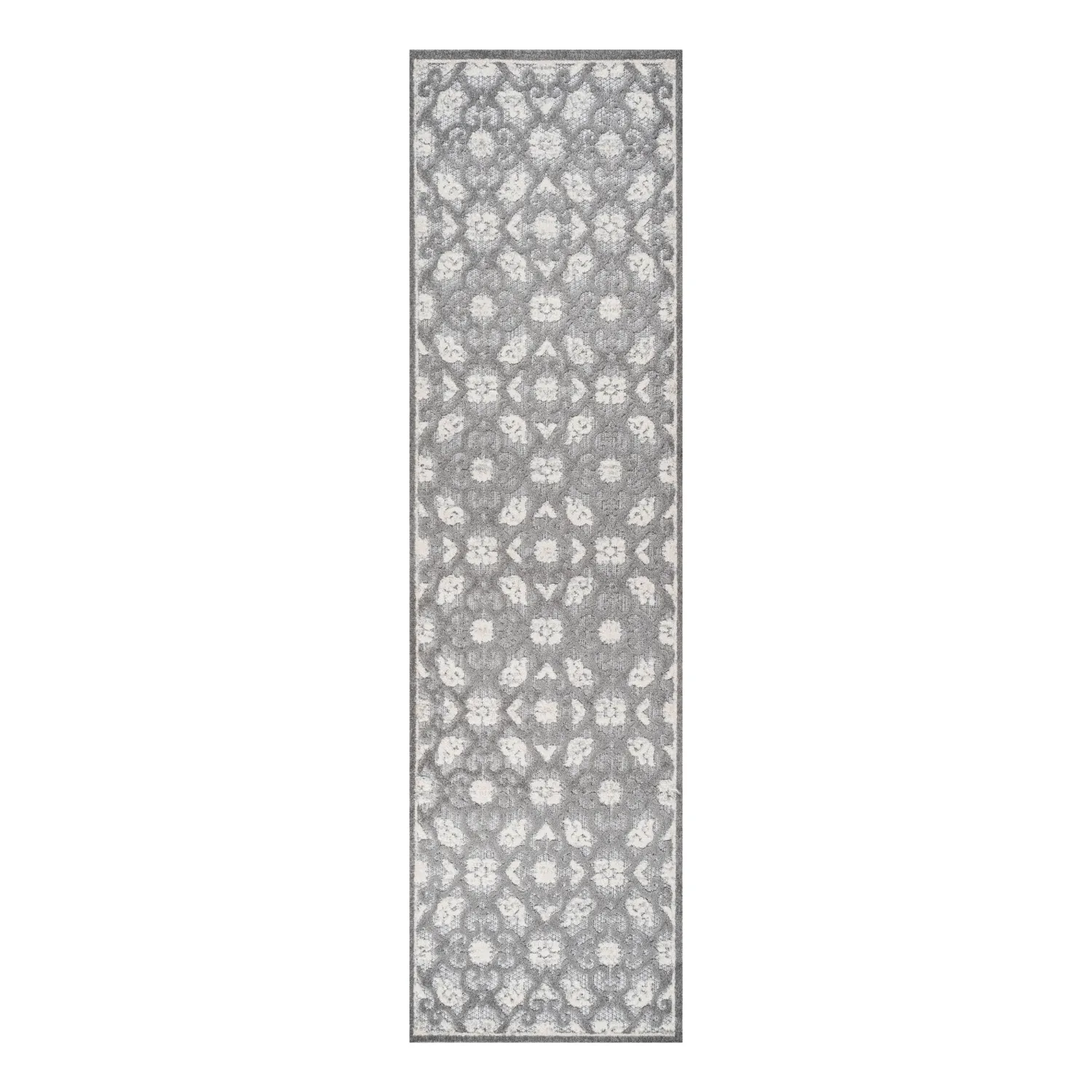 Gallia Tile Trellis High-Low Indoor/Outdoor Area Rug