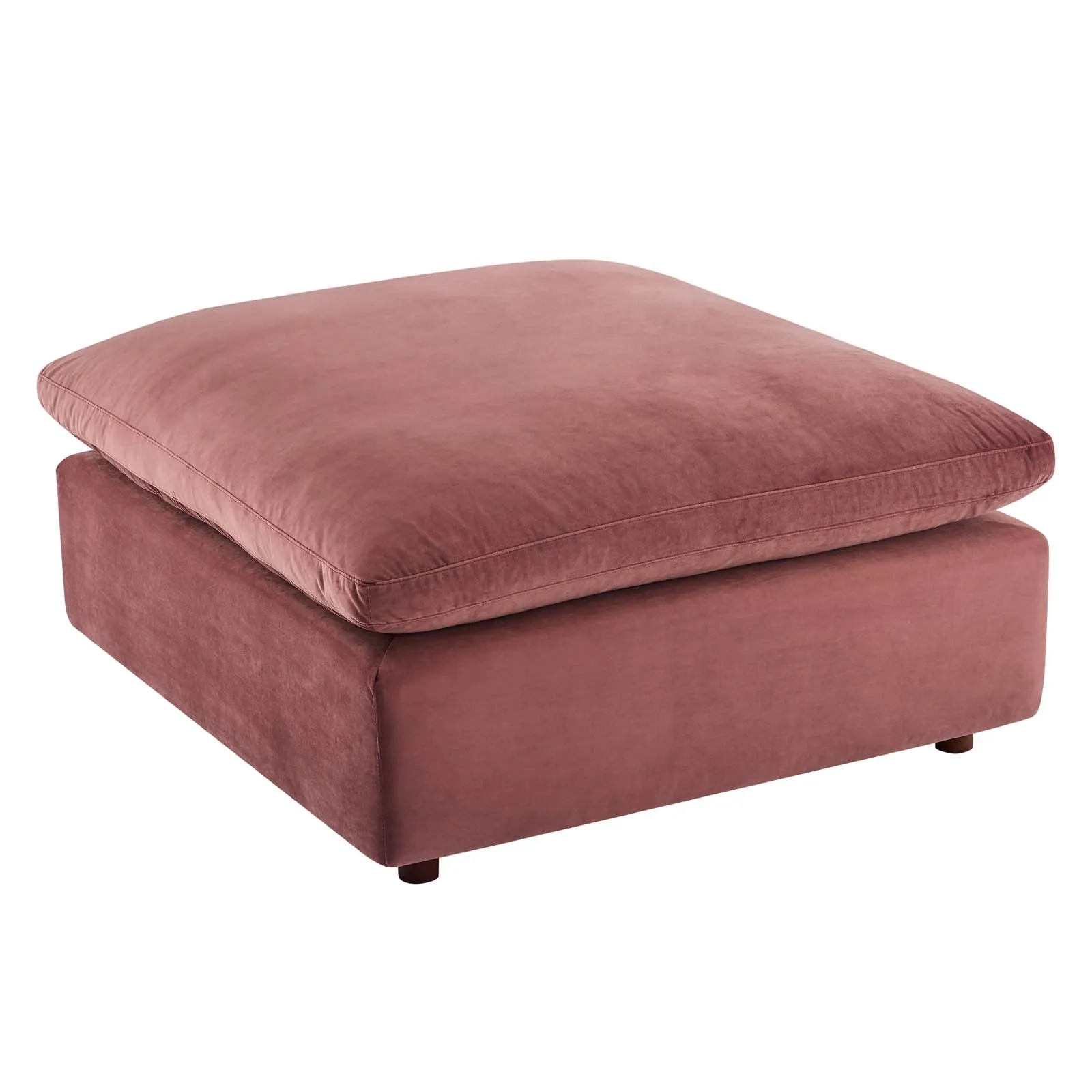 Commix Down Filled Overstuffed Performance Velvet Ottoman