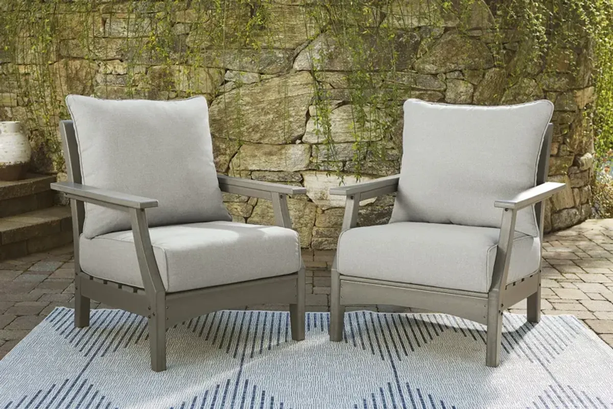 Visola Outdoor Lounge Chair (Set of 2)