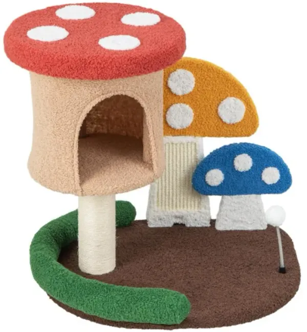 Hivvago 4-In-1 Cat Tree with Condo and Platform