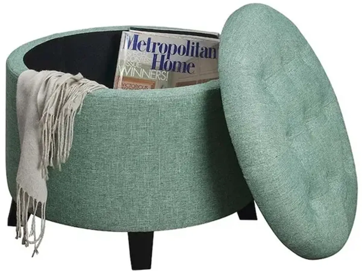 Convenience Concepts Designs4Comfort Round Storage Ottoman