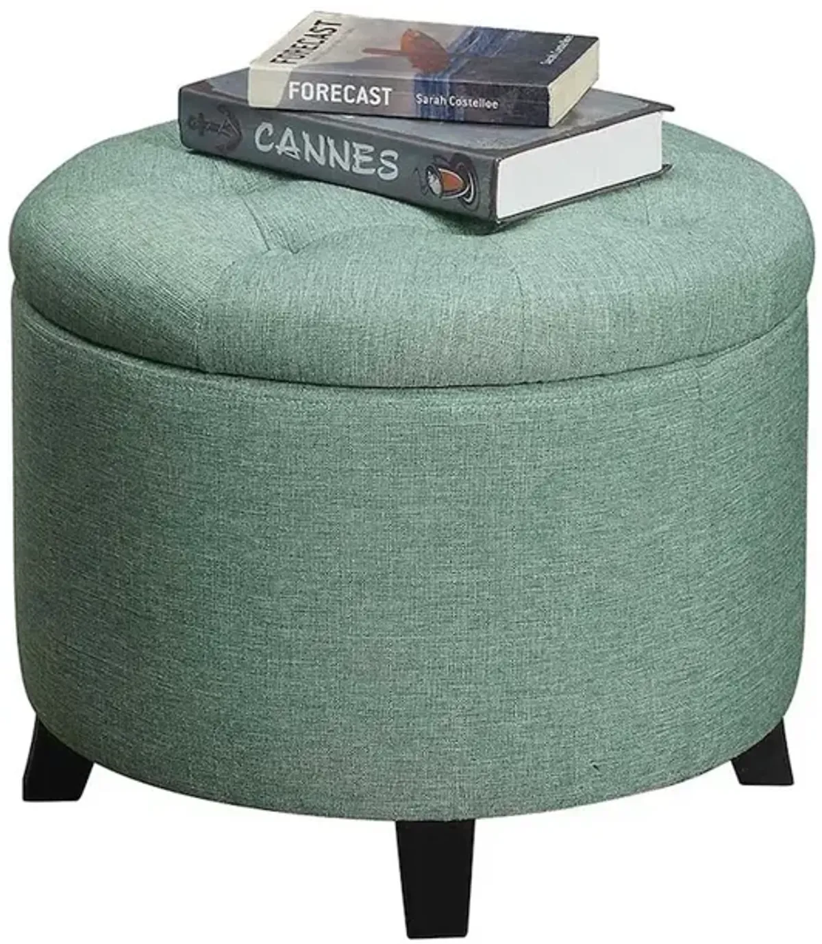 Convenience Concepts Designs4Comfort Round Storage Ottoman