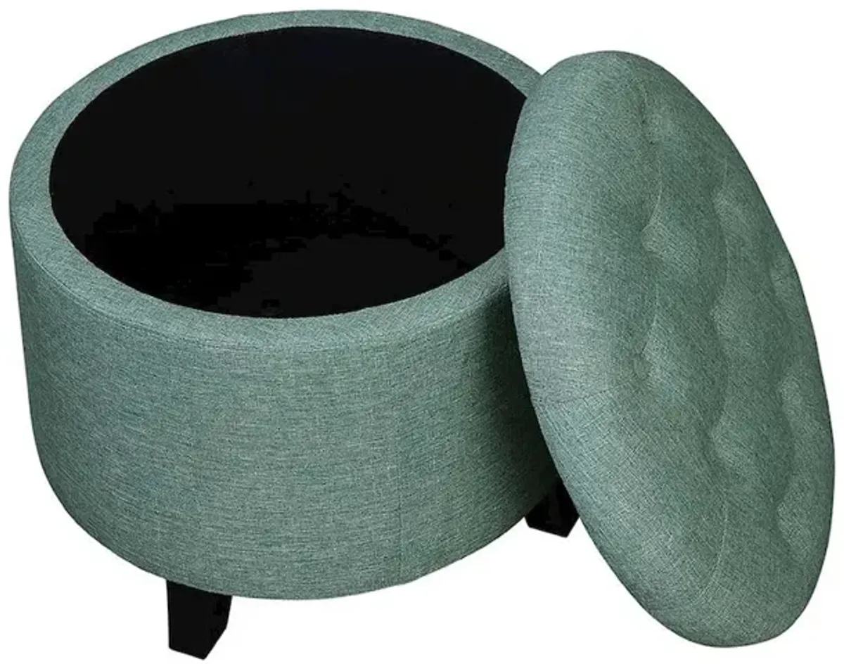 Convenience Concepts Designs4Comfort Round Storage Ottoman