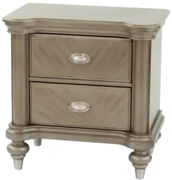 Streamdale Nightstand In Champagne