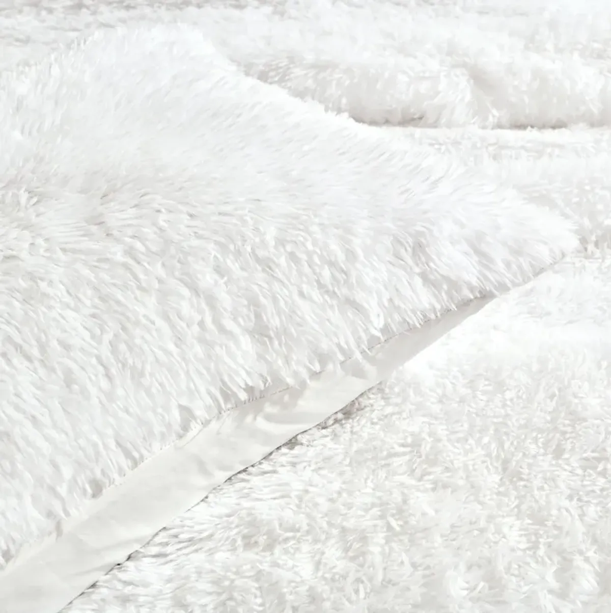 Emma Faux Fur Oversized Comforter 2-Pc Set