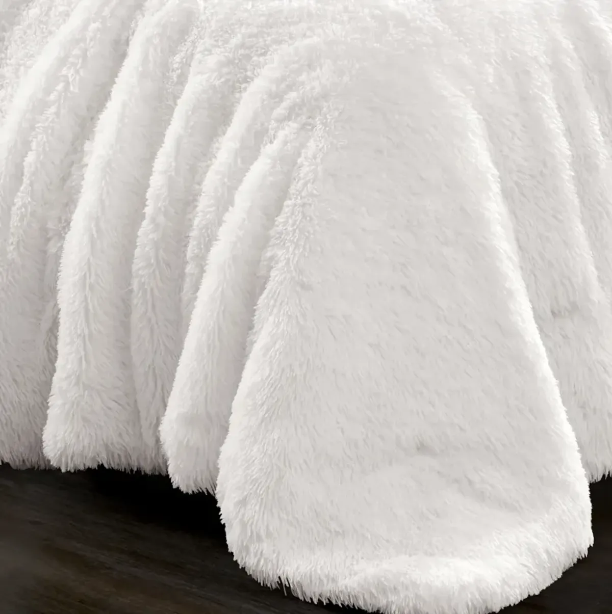 Emma Faux Fur Oversized Comforter 2-Pc Set