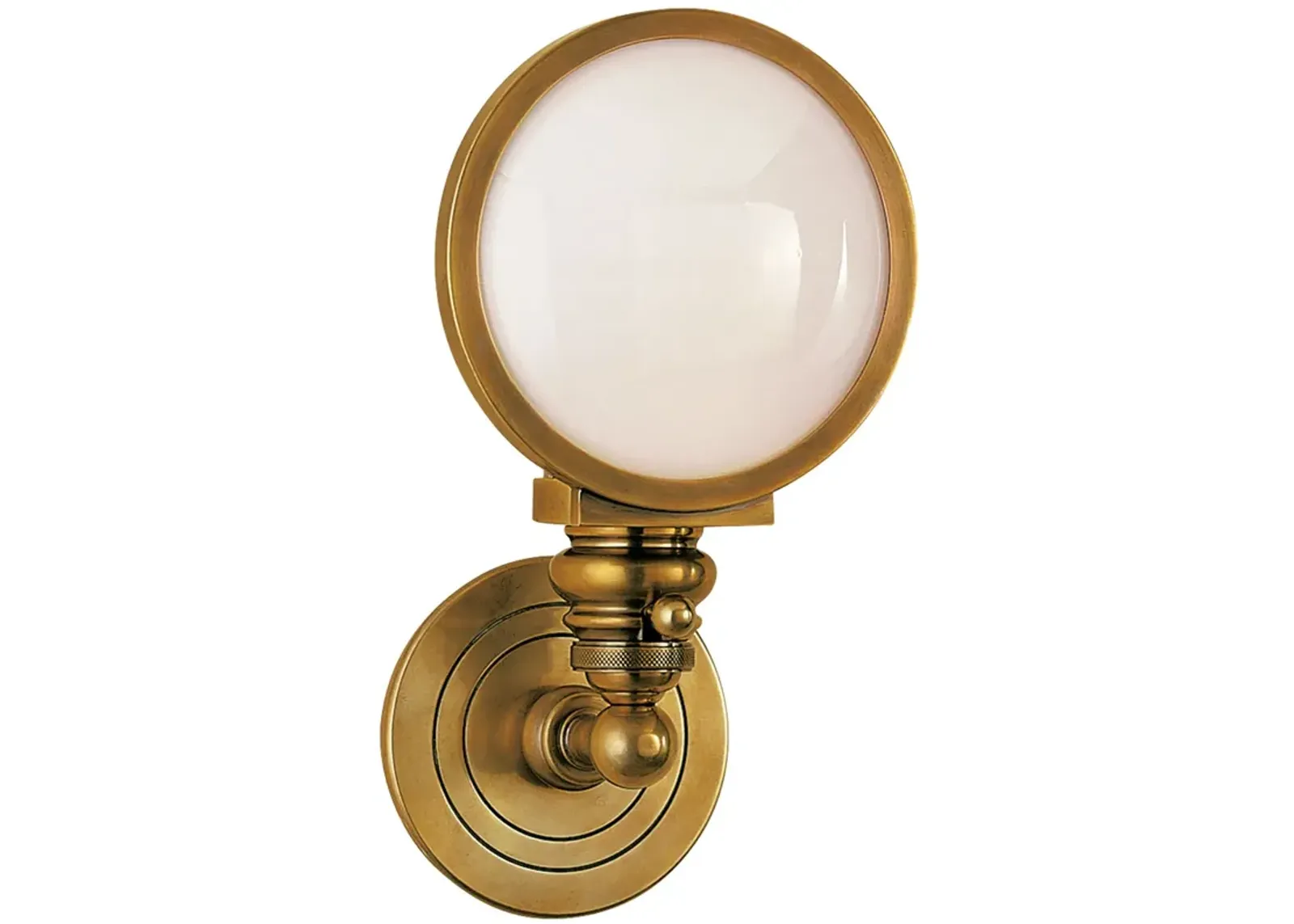 Boston Head Light Sconce in  Antique Brass