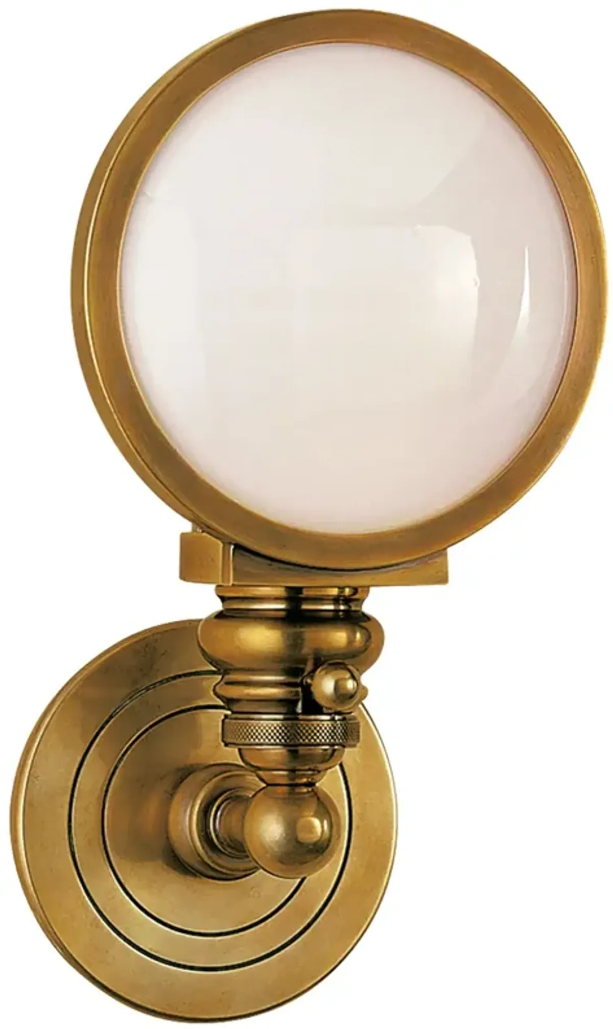 Boston Head Light Sconce in  Antique Brass