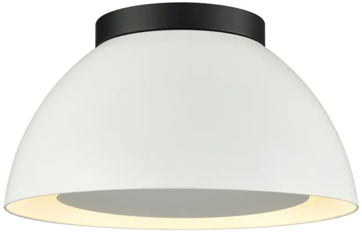 Pelham 10'' Wide 2-Light White Flush Mount